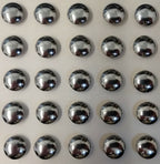 Genuine Vintage Chrome Half Ball Dome Dress Buttons 22L X 25 Buttons ASBT143