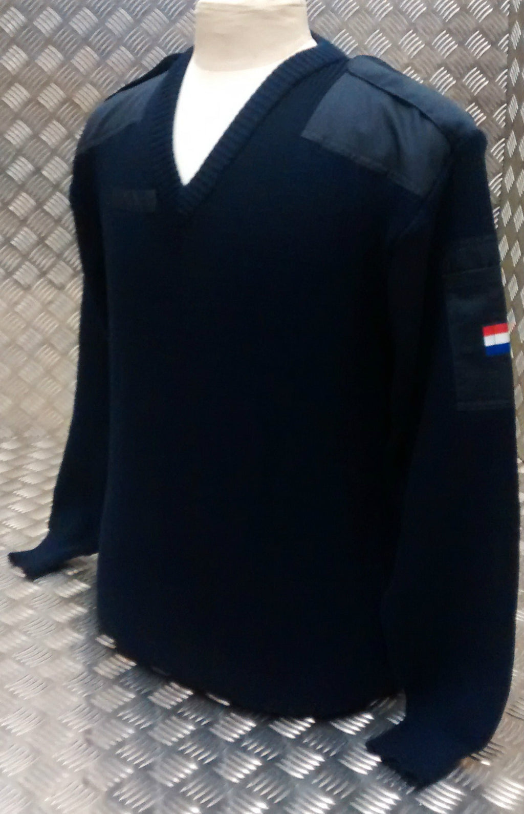 Genuine Vintage Dutch Navy V NeckNeck Pull Over / Jumper Very Warm Wool - NEW
