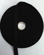 Herringbone Worsted Cotton Black ½" wide Braided Tape Lace Genuine British Made