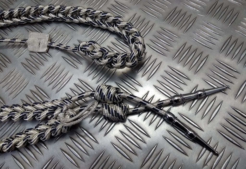 Oman Silver Aiguillette Senior Officer Blue Fleck Ceremonial UK Made