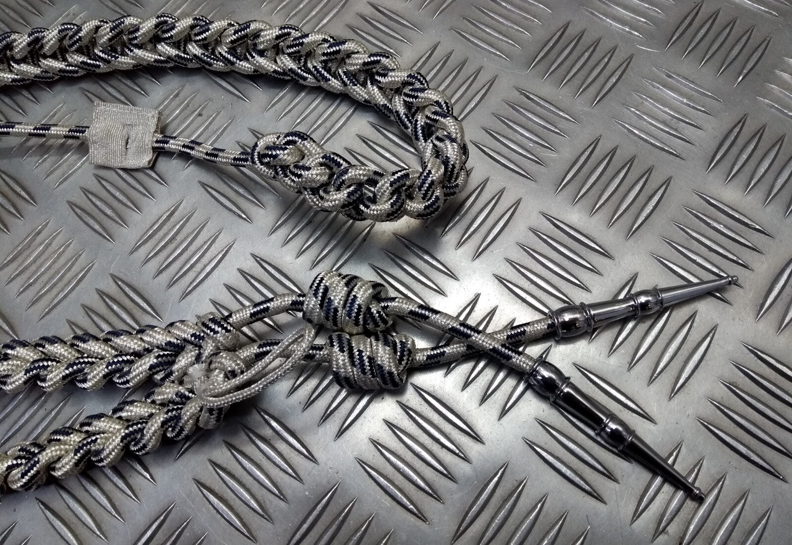 Oman Silver Aiguillette Senior Officer Blue Fleck Ceremonial UK Made