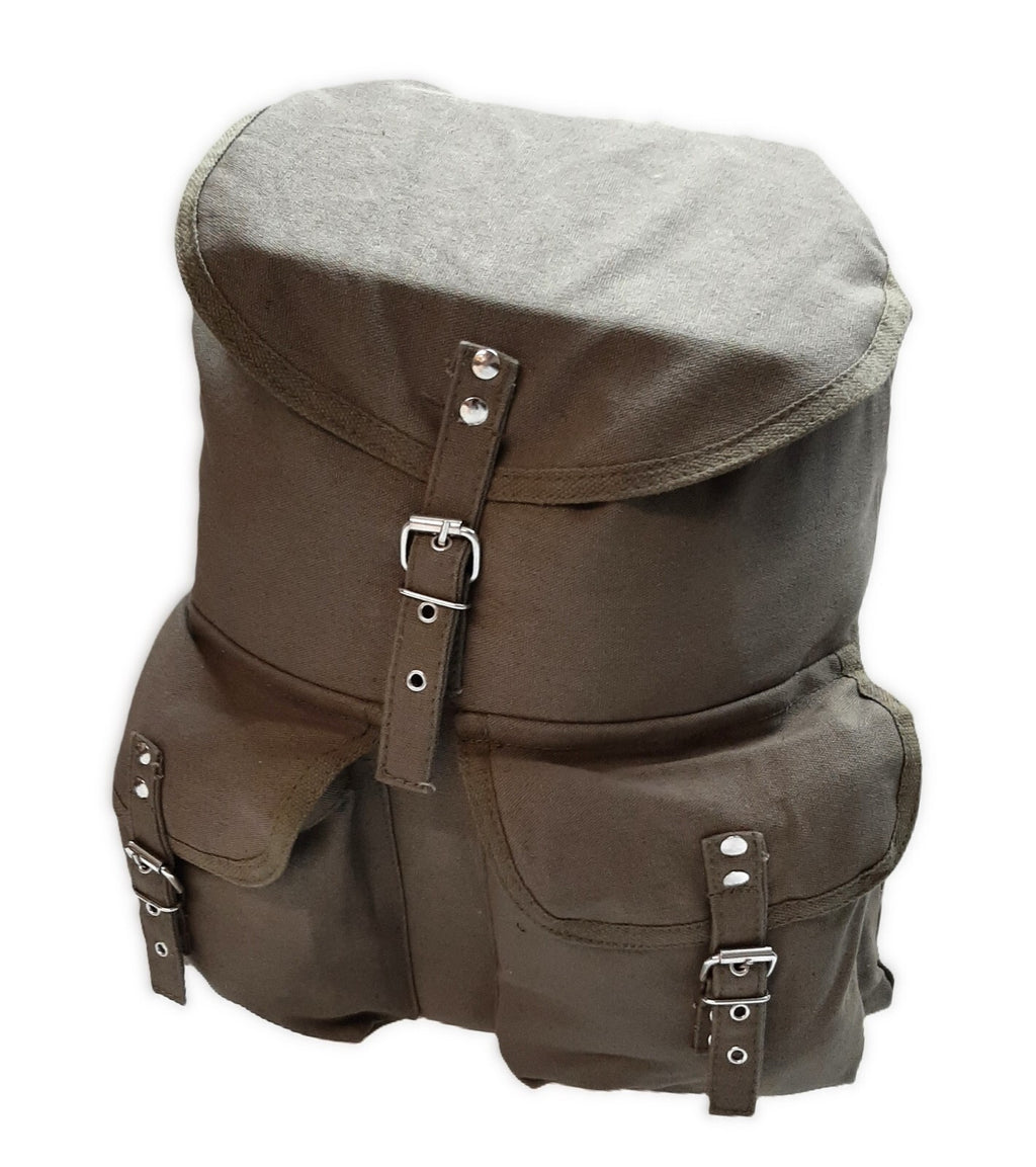 Vintage Army Military Style Canvas Backpack Rucksack Daypack Cotton Canvas