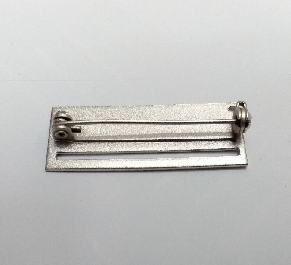 Full Size Pin on Medal Ribbon Mounting Bar 1 space 38mm Wide, Pack of 10