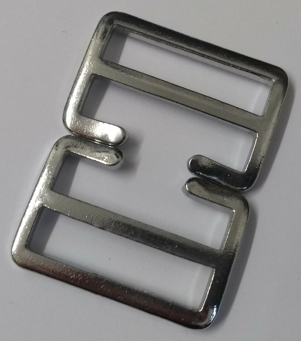 Genuine British Issue 1 1/4" Chrome Plated Rifle Sling Buckles X2 STD53