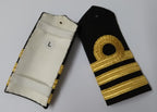 Naval Officers Commander Uniform Shoulder Boards Epaulette Black & Gold Detail
