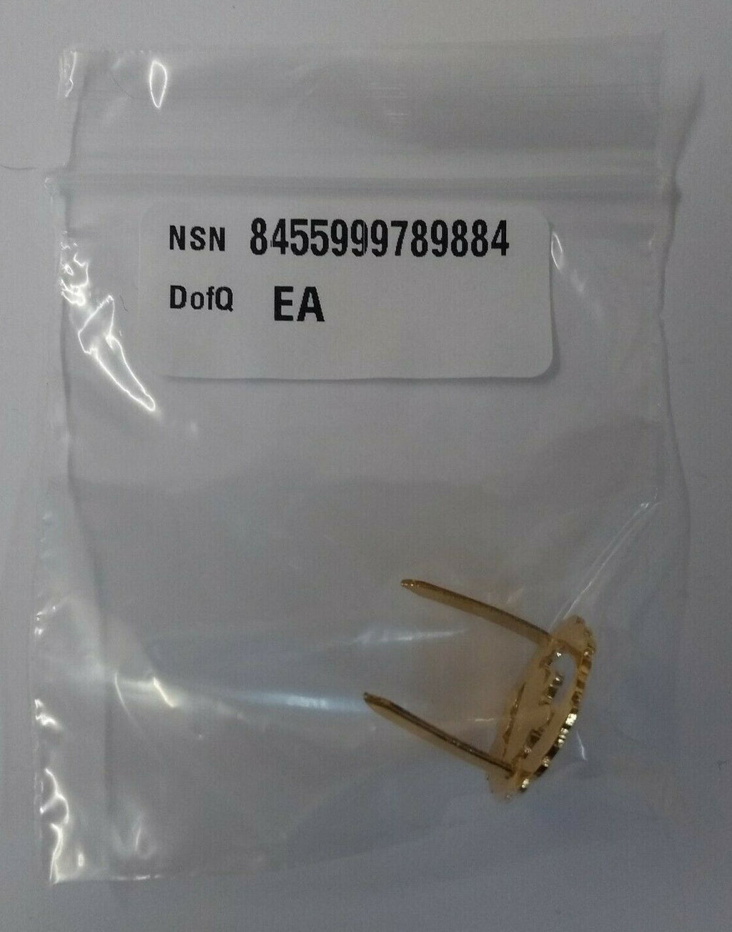 Genuine British Army Issue The Rifle Hat Gold Colour Badge Rear Egypt - NEW