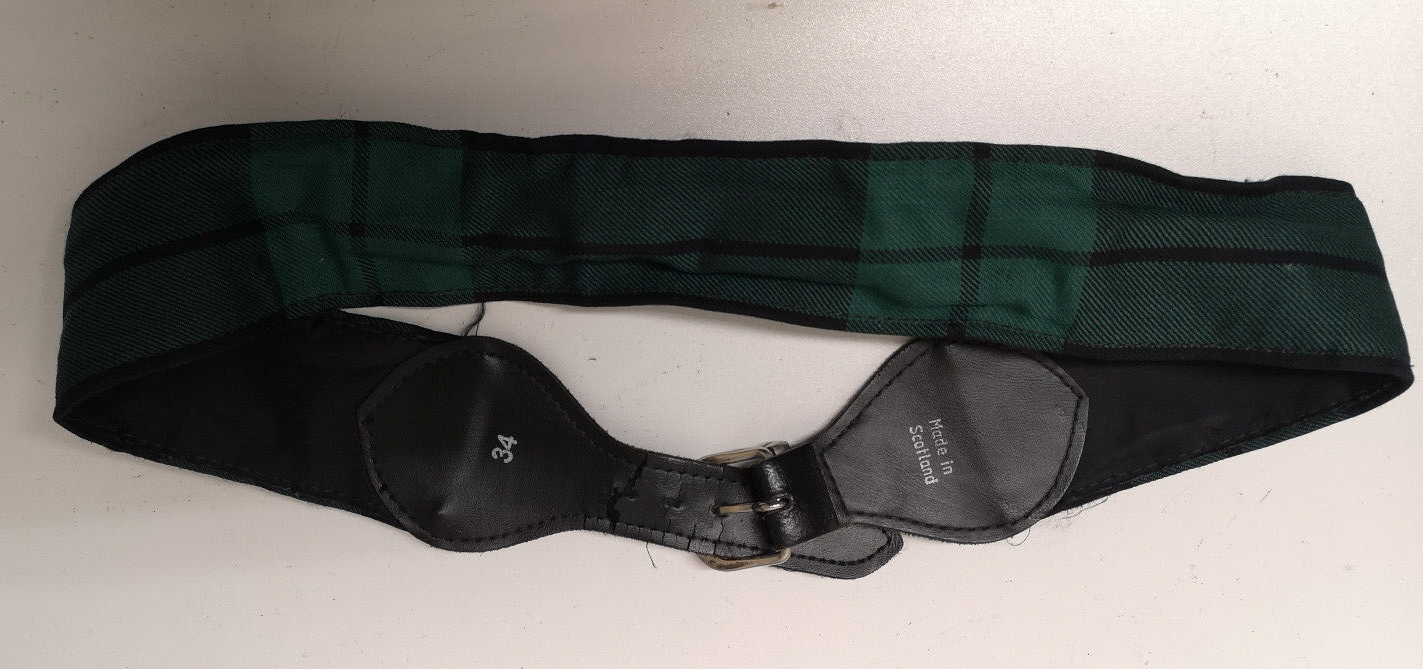 Scottish Regiment Belt British RRS Tartan Patterned Service Belt 34"