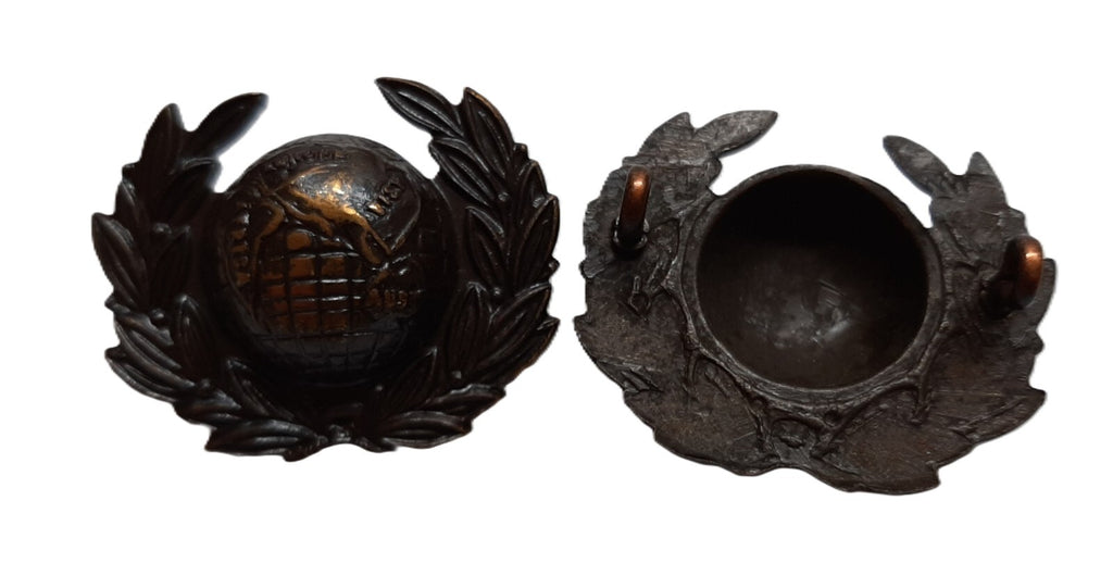 RM Collar Dogs Royal Marines No5 Dress Globe Badges 1 Pair