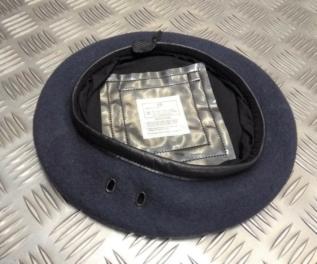 WRAF / RAF Royal Air Force Beret 100% Wool Airforce Blue Grey Colour Male and Female Asst Sizes