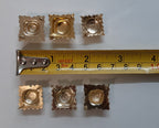 Army Rank Stars British Bath Pips Officer X6 Assorted Batch no Fittings