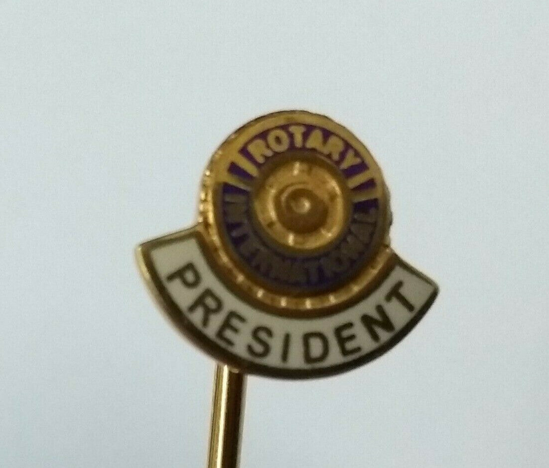 Genuine Rotary International President Insignia Neck Tie Pin Badge NEW