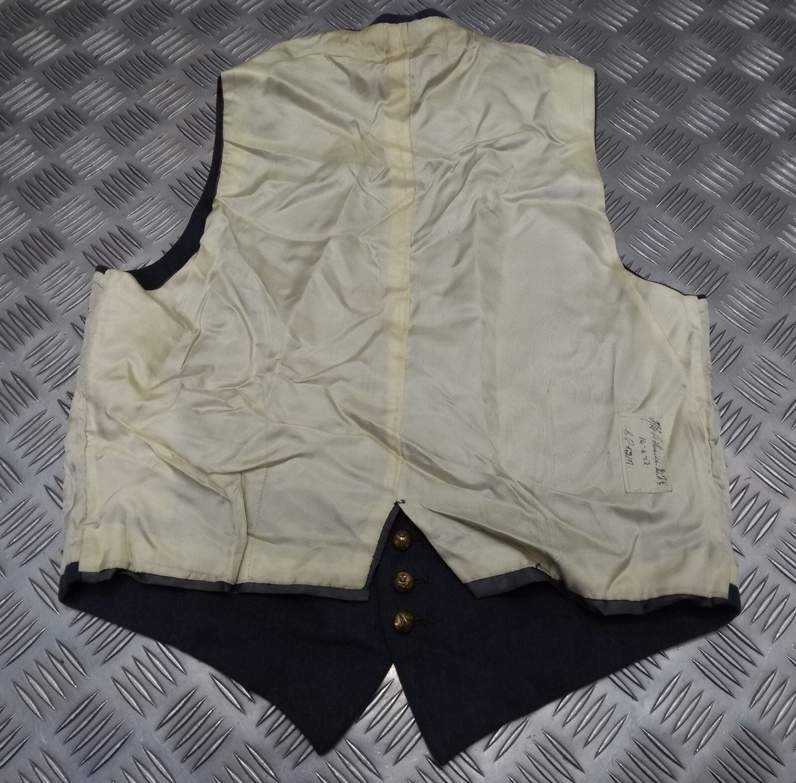 RAF Royal Air Force Vintage Mess Dress Waistcoat Airforce Blue Grey Colour