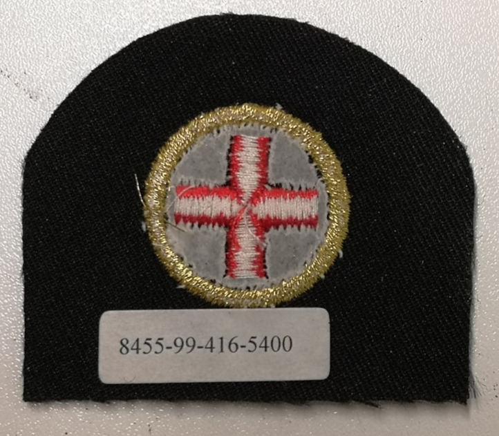 Royal Navy Medical RN Patch Miniature Geneva Cross in a Golden Circle