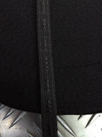 Black Scalloped Edge Viscose Ribbon / Lace