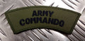 British 'ARMY COMMANDO' OD Shoulder Patch / Badge- Brand NEW