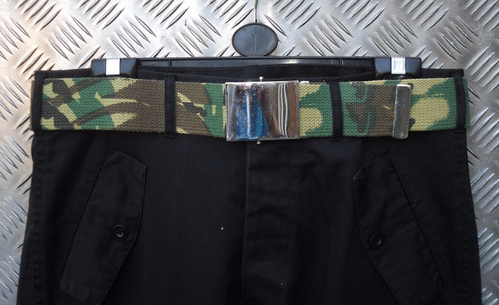 Military Style 2" Canvas Web Roll Buckle Parade Trouser Belt Unisex All Colours