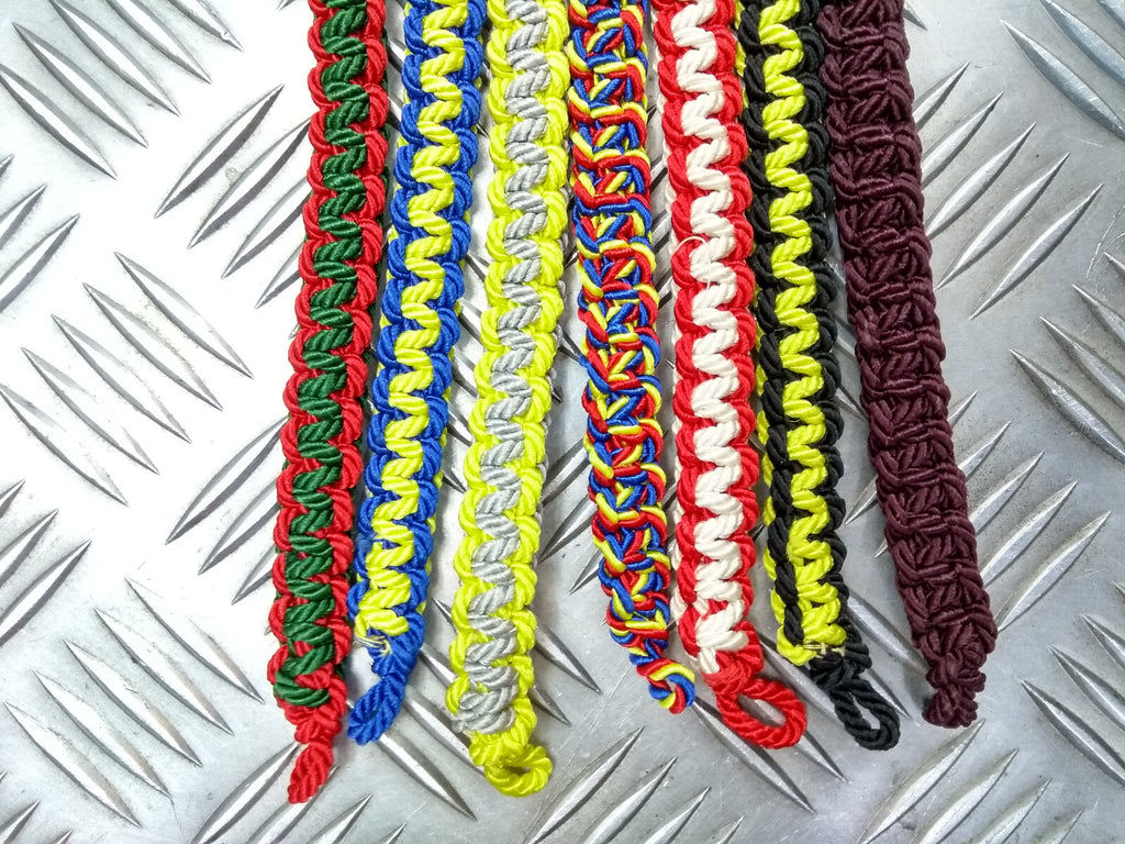 British Army Regiments 3 ply Macramé Cord Ceremonial Lanyards, Rare Set of 7