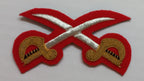 No1 Badge PTI Cross Swords British Army Embroidered Braided Insignia Patch Red