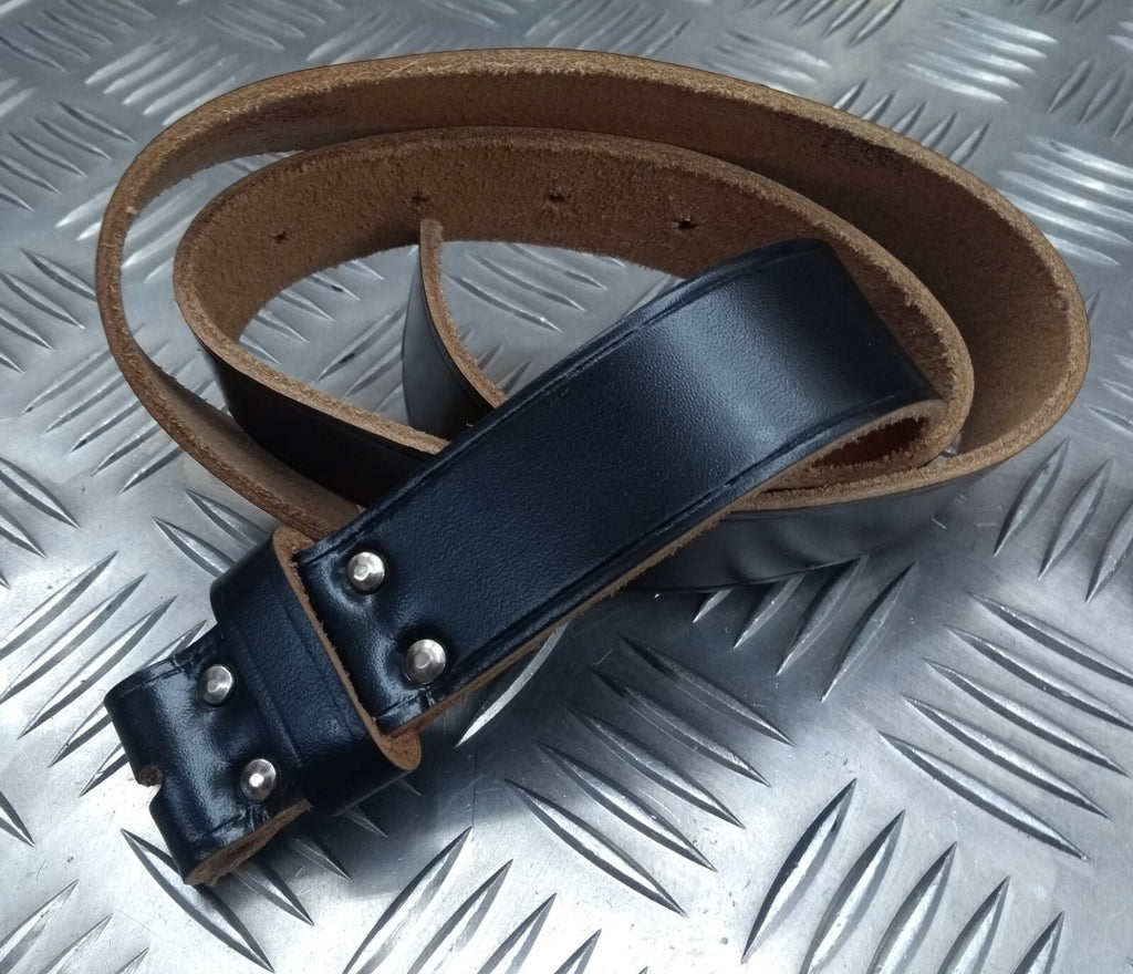 Genuine Obsolete Security Detail & Asst Service Leather Trouser Belt No Buckle