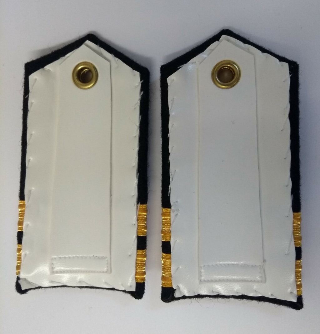 Genuine Naval issue Lieutenant Gold Wire Rank Shoulder Boards - NEW - LFS16