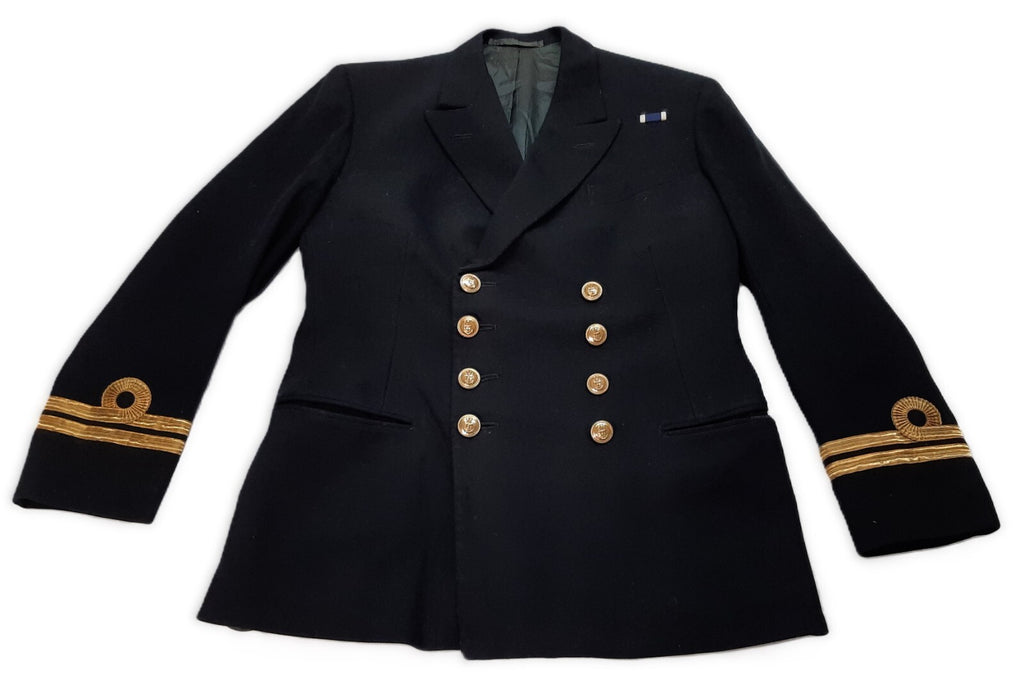 RN Jacket British Naval OFCs Lt Curls Vintage 1970s Pattern 8 Button