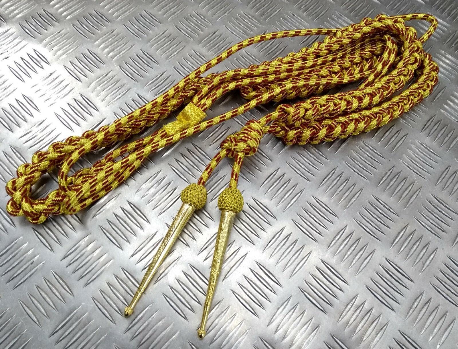 Gold Ceremonial Aiguillette British Senior Field Office Maroon Fleck