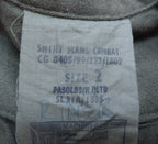 Vintage Combat Army Style Shirt British Dress Pinched Short Sleeve 16.5