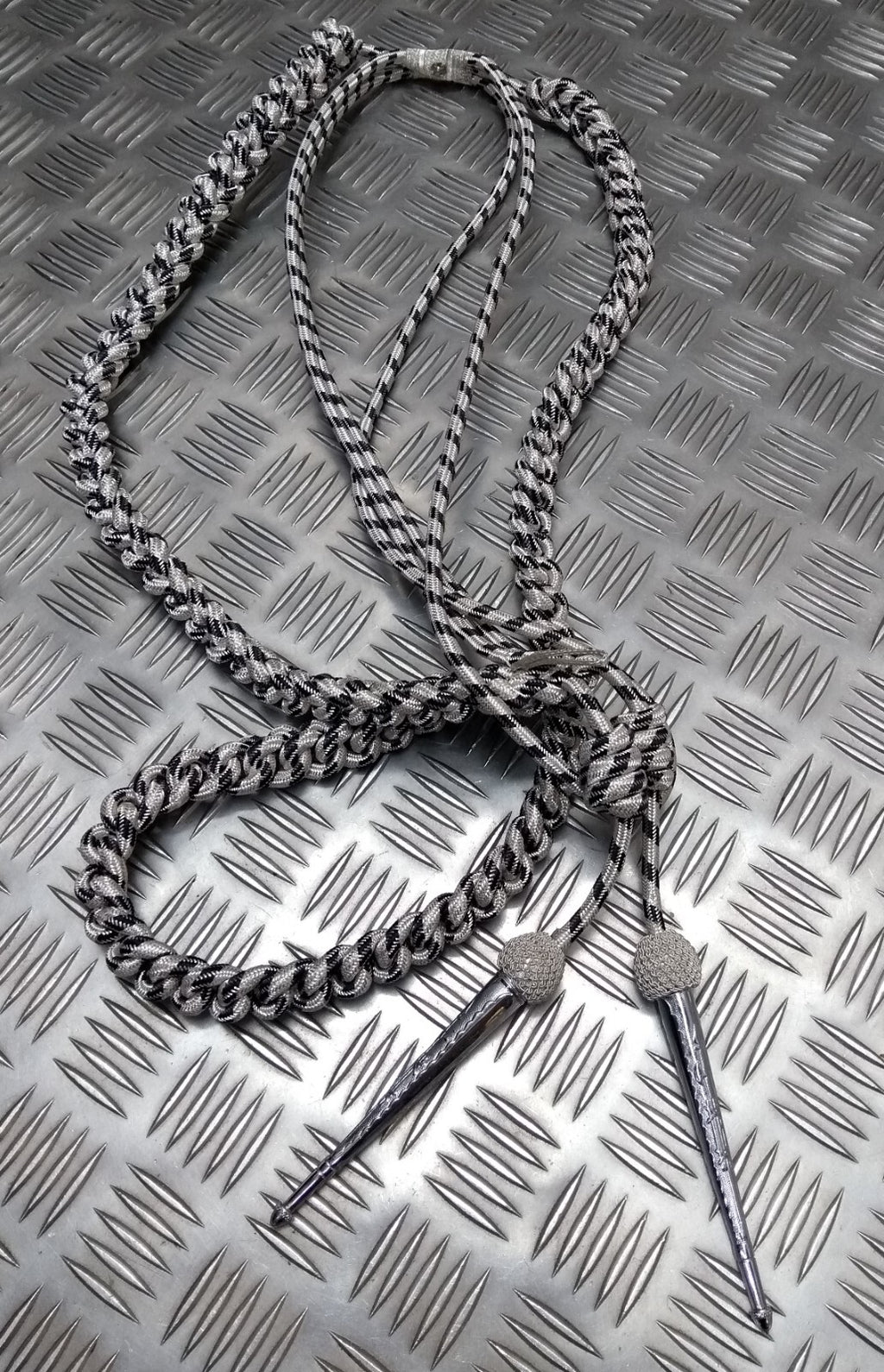 Silver Aiguillette Issue Senior Officer Black Fleck Ceremonial UK Made