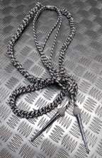 Silver Aiguillette Issue Senior Officer Black Fleck Ceremonial UK Made