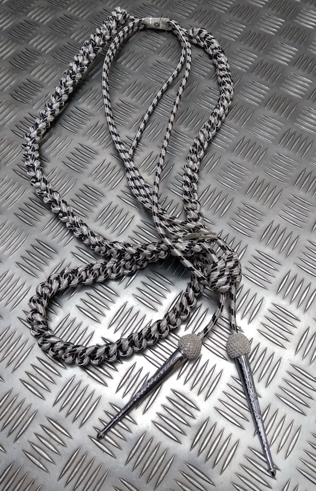Silver Aiguillette Issue Senior Officer Black Fleck Ceremonial UK Made