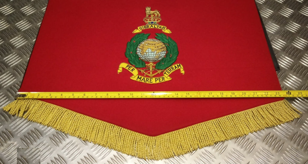 British Royal Marines RM Ceremonial / Lectern Banner PER MARE PER TERRAM