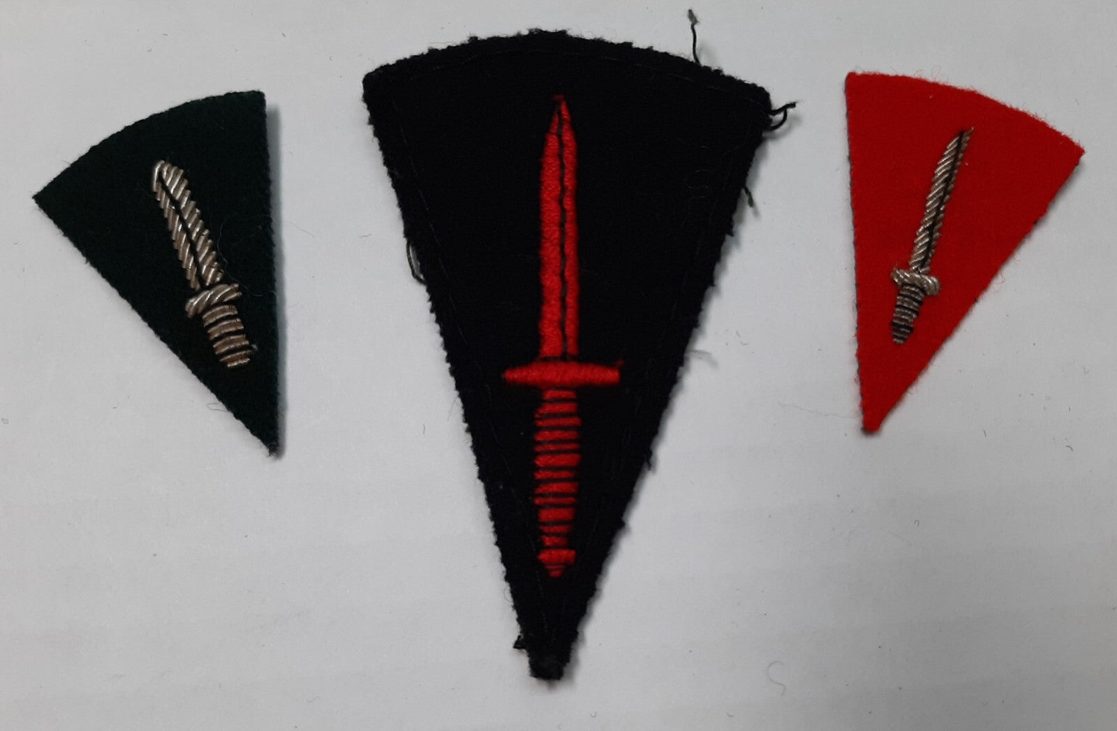 British Commando Insignia Braided Patches Vintage UK Old Pattern X3