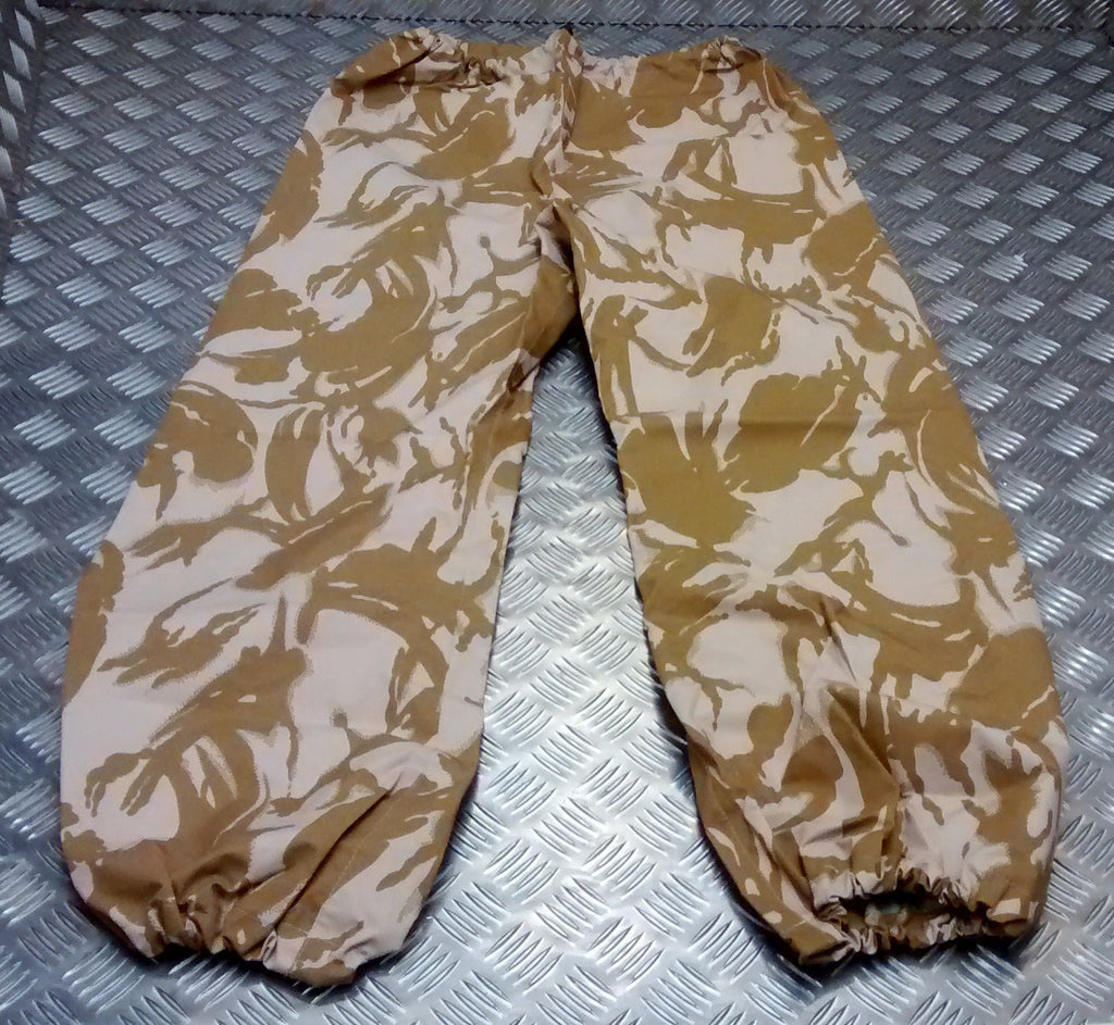 Desert Camouflage MVP Wet Weather DDP Over Trousers Genuine British Army - NEW