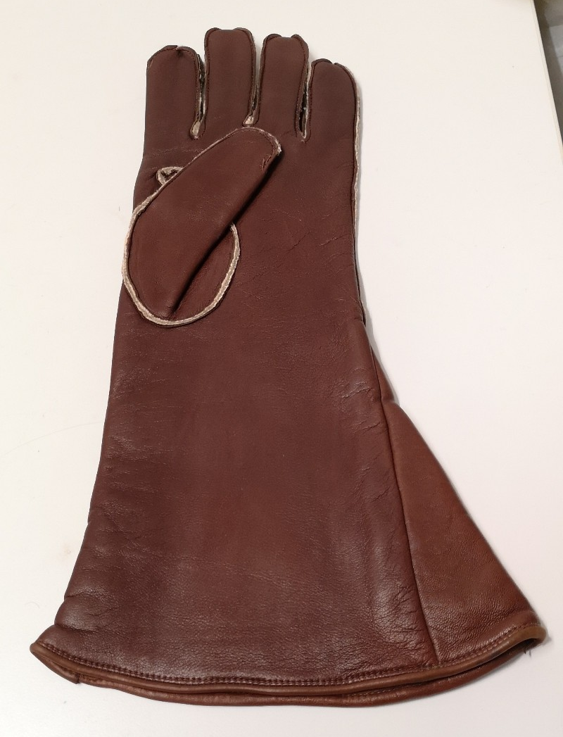 Vintage RAF Royal Air Force Pilot/Aircrew Brown Leather Glove Left Hand only Size 10