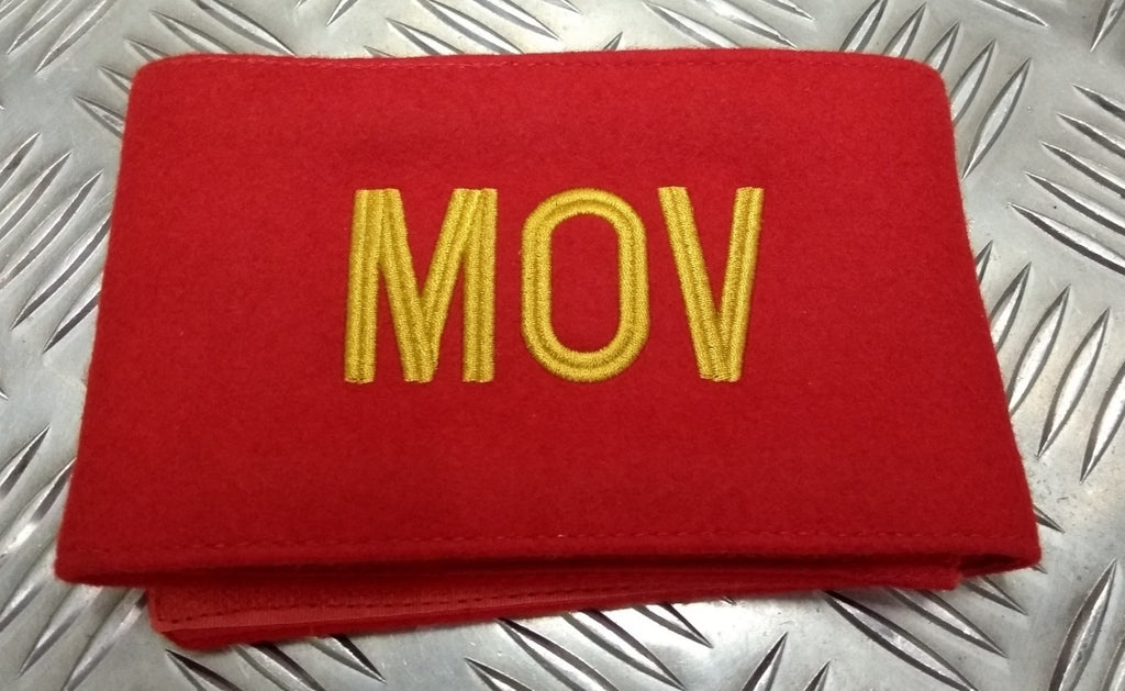 RAF Royal Air Force MOV Control Red Adjustable Armlets / Armbands - NEW Pack of 10