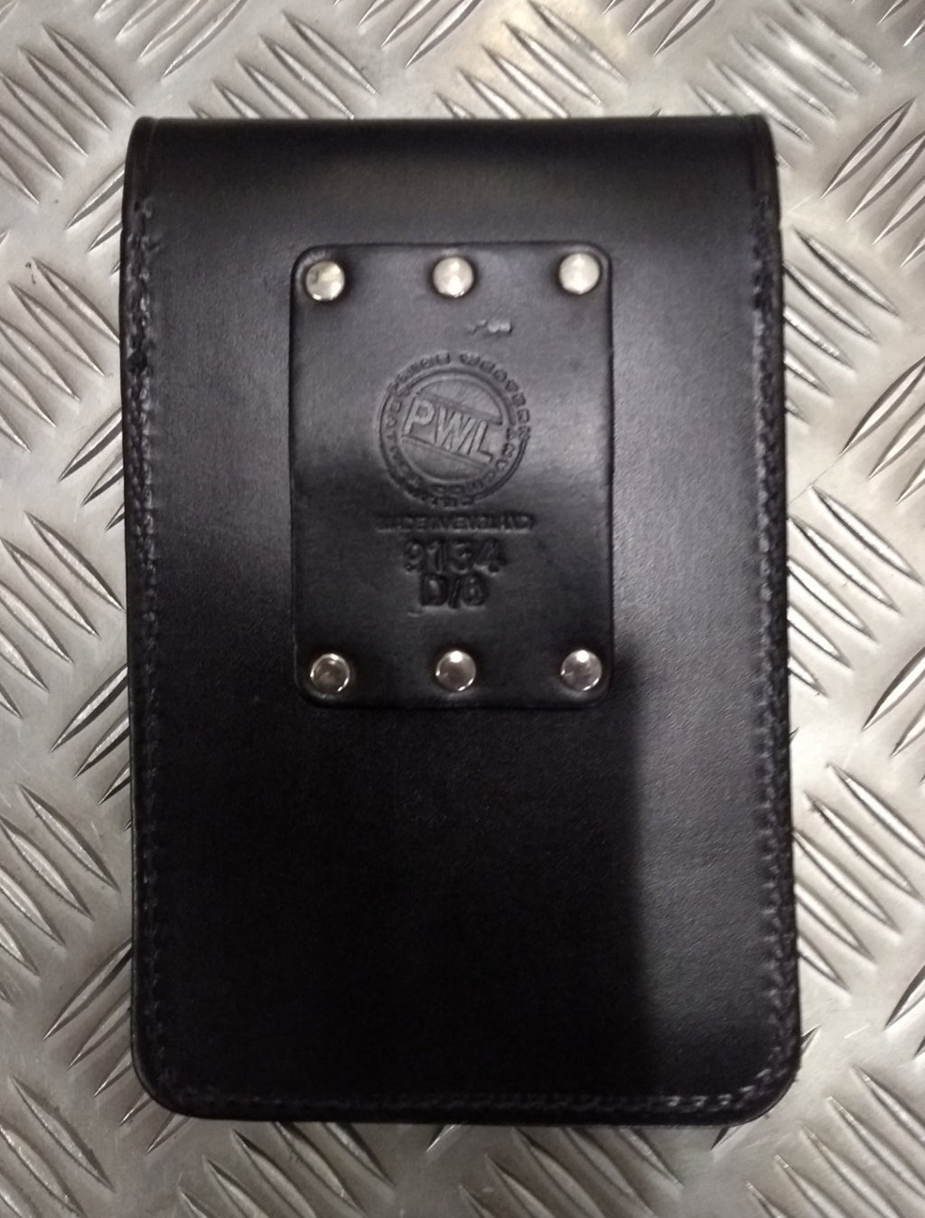 British PWL Type Black Leather Notebook Holder Genuine