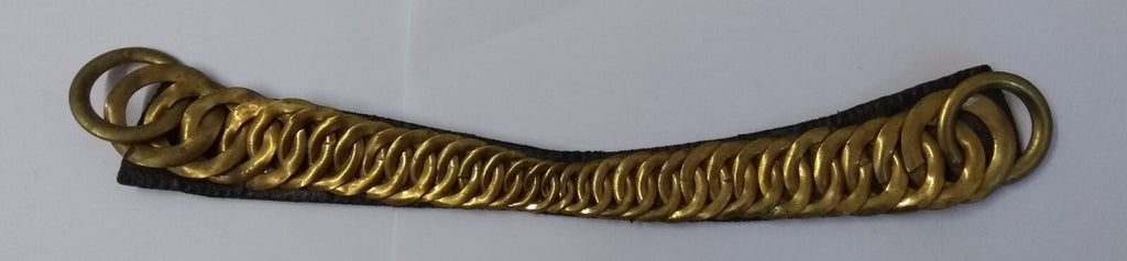 Vintage Bearskin Brass Chin Chain Strap For Royal Guards Busby's & Ceremonial