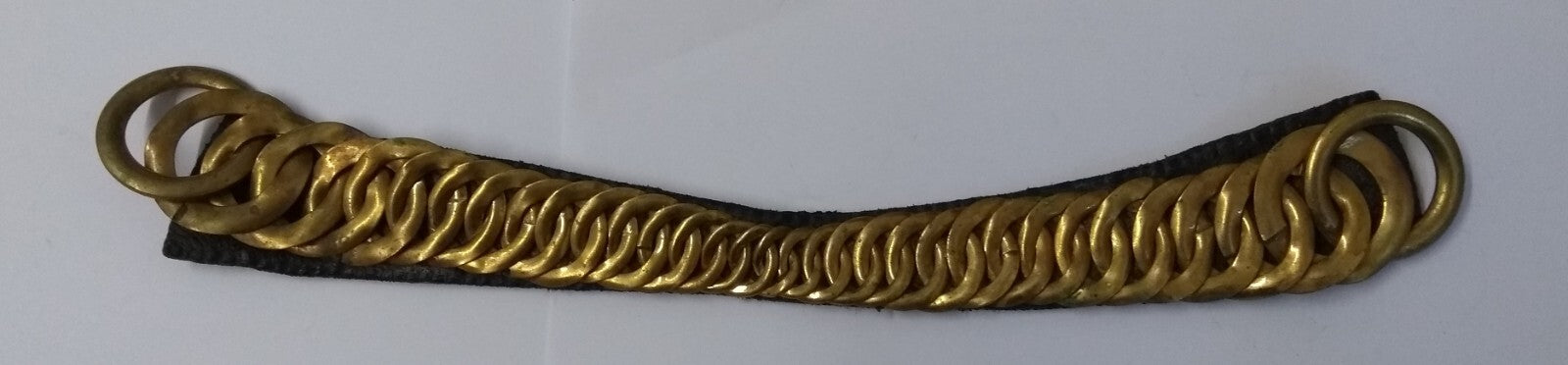 Vintage Bearskin Brass Chin Chain Strap For Royal Guards Busby's & Ceremonial