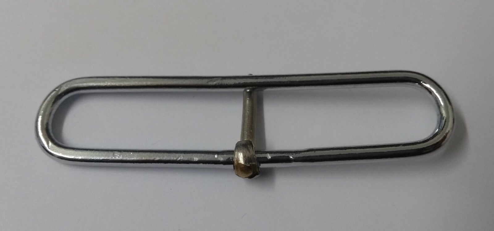 Nickel Plated Parade Belt Prong Slider Adjuster 2 1/2"