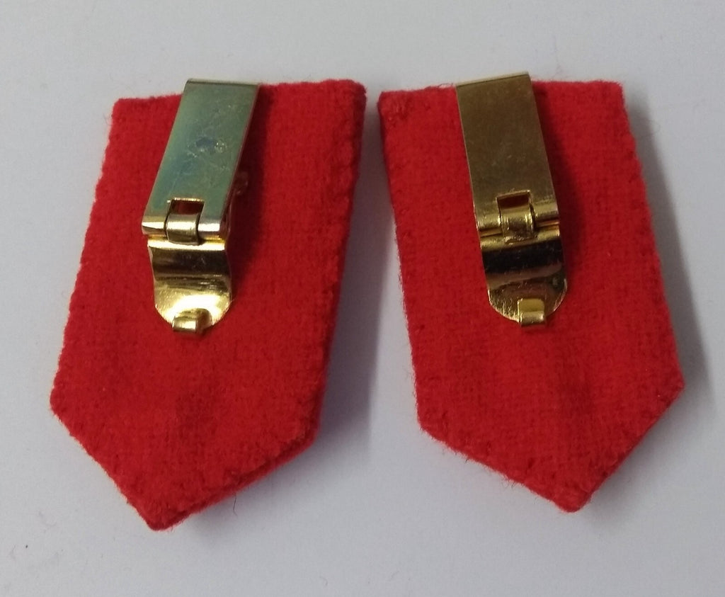 Dubai Gorgets Scarlet Red Melton & Gold Leaf Detail Fancy Dress