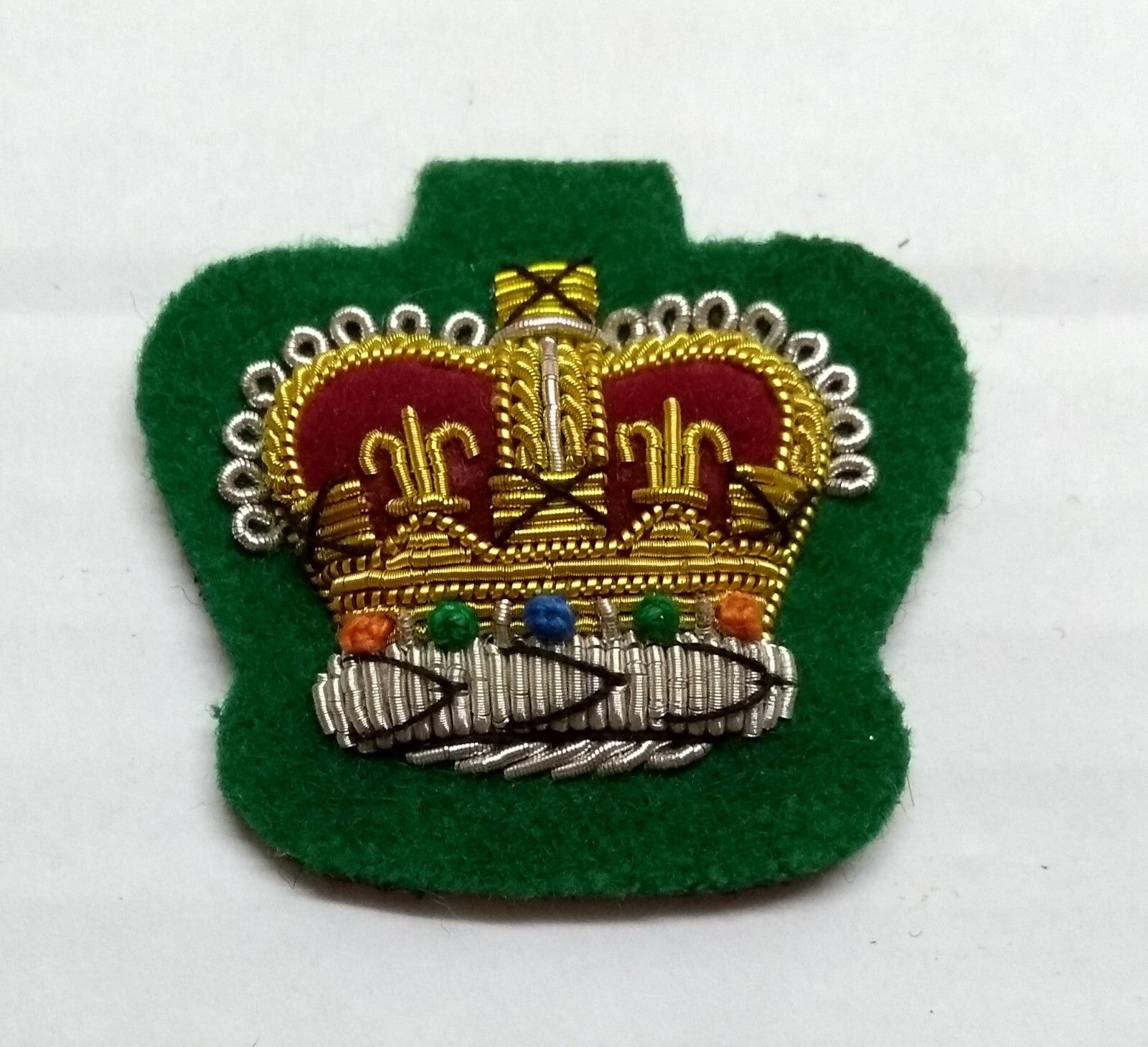 Staff Sergeant Crown No1 Intelligence Corps British Army Hand Embroidered Patch