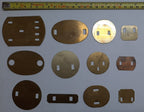 Back Plates Assorted lot of 12 Insignia Backing Shims British