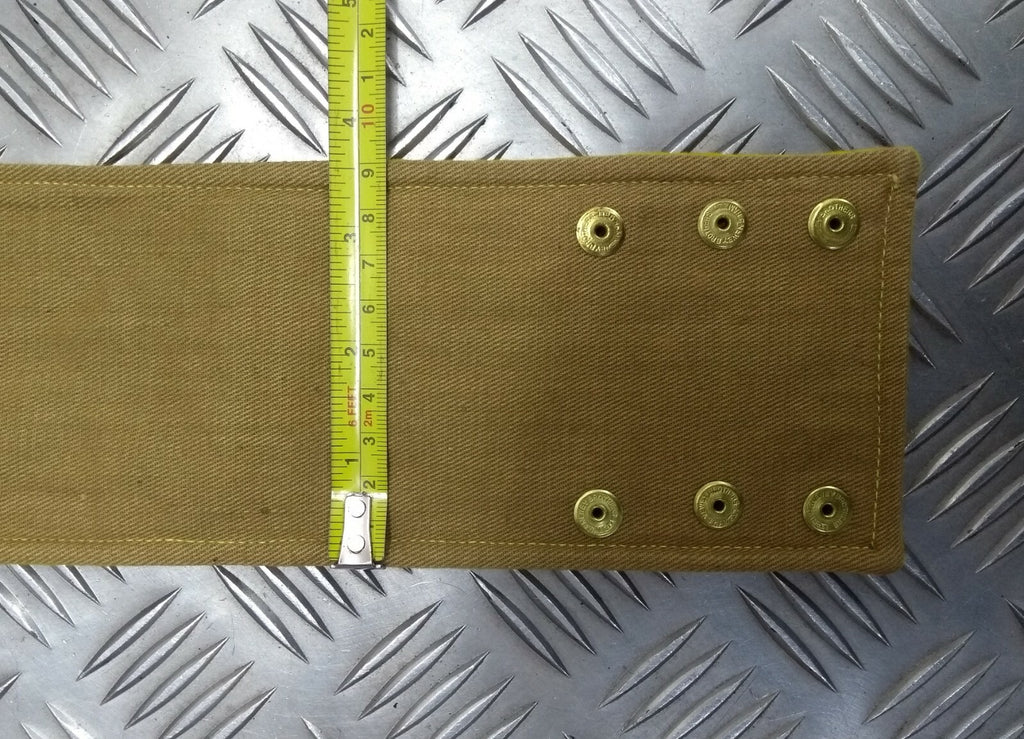 Yellow Armband Brassard WW2 Pattern British Army Old Stock Unissued Khaki Lined