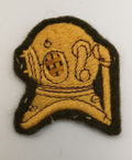 Badge Patch Diver Qualification Yellow on Khaki Green