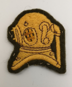 Badge Patch Diver Qualification Yellow on Khaki Green