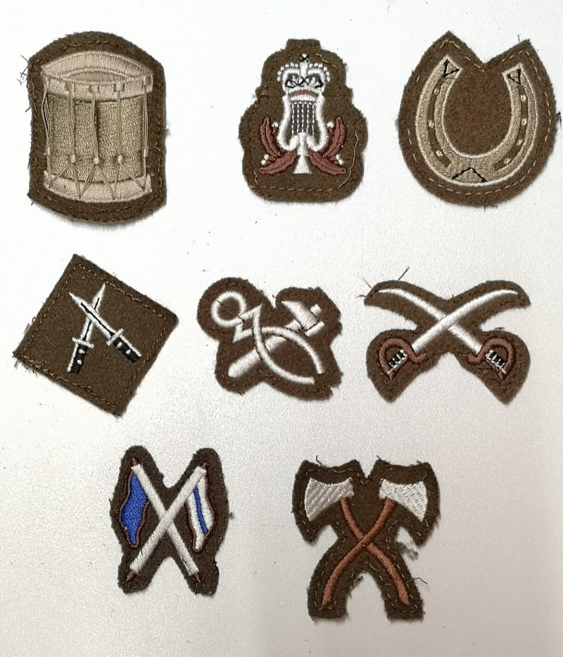 British Army Qualification / Skill Patches joblot of 8