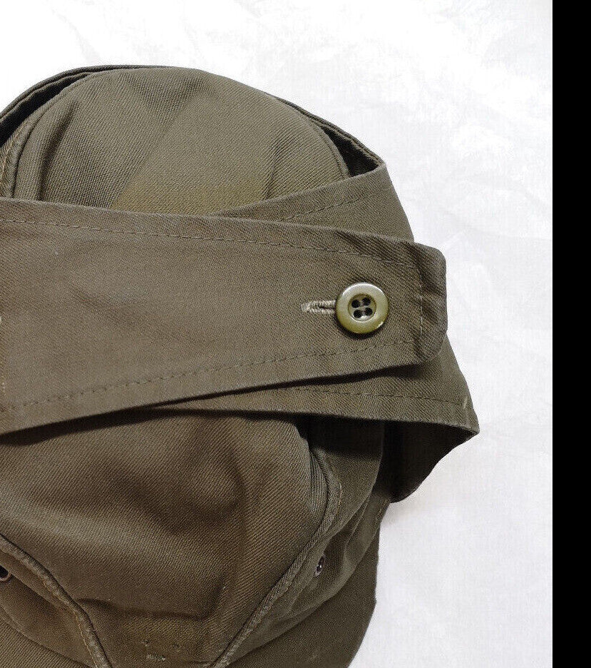 Vintage Green Czech Cap Flap Hat