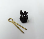 Genuine British Royal Marines RM Bronze Colour Subdued Crown Pin Badge