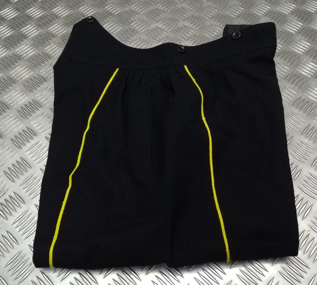 No1 Dress Trousers Bandsman Double Yellow Piping Loose Fit Uniform Waist 37"