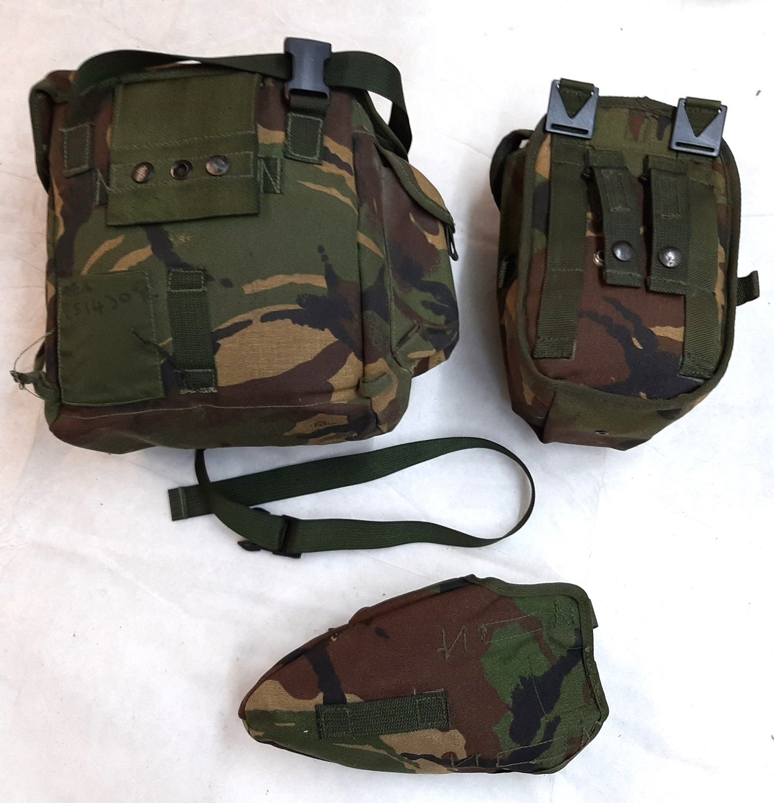 DPM Respirator Case British Army Soldier 95 / 2000 Camo Webbing Bag and Pouches
